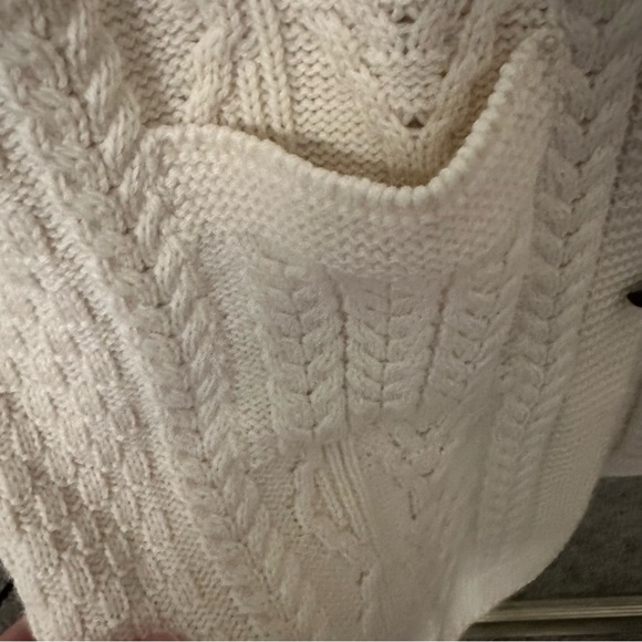 Aran Crafts Cream Cable Knit Cardigan - Picture 3 of 7